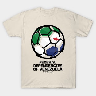 Federal Dependencies of Venezuela Football Country Flag T-Shirt